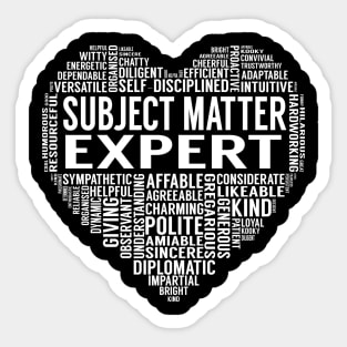 Subject Matter Expert Heart Sticker